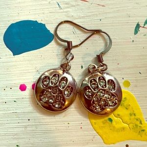 Paw ear rings